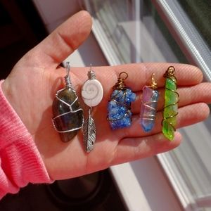 Wire Wrap Pendant Lot